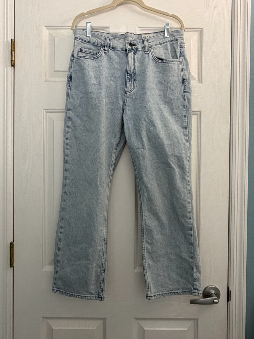 rag & bone Piper Light Blue Crop Jeans
